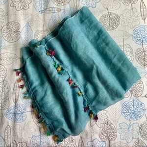 NWT teal summer scarf